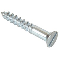 Brass Csk Slotted Woodscrews - Chrome Plated