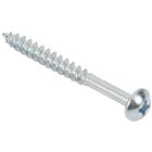 Twinthread Round Head Woodscrews - BZP