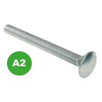 Cup Sq Bolts - A2 St. Steel - M8